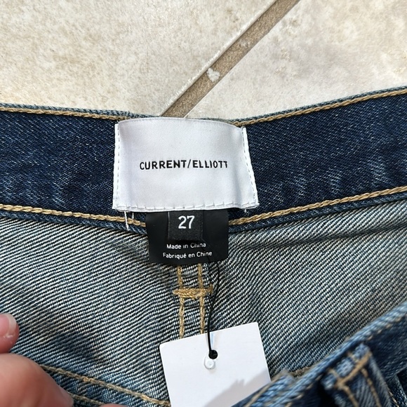 NWT! Current Elliott The Boyfriend Rolled Denim Shorts 27 - Picture 2 of 7